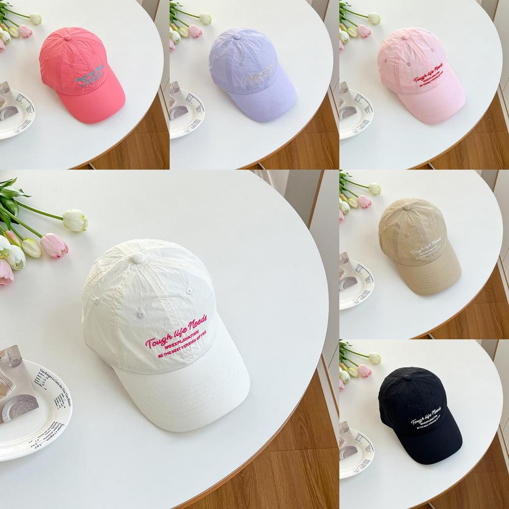 Spring Summer Embroidered Letter Baseball Cap With Breathable Waterproof Sun Protection For Women