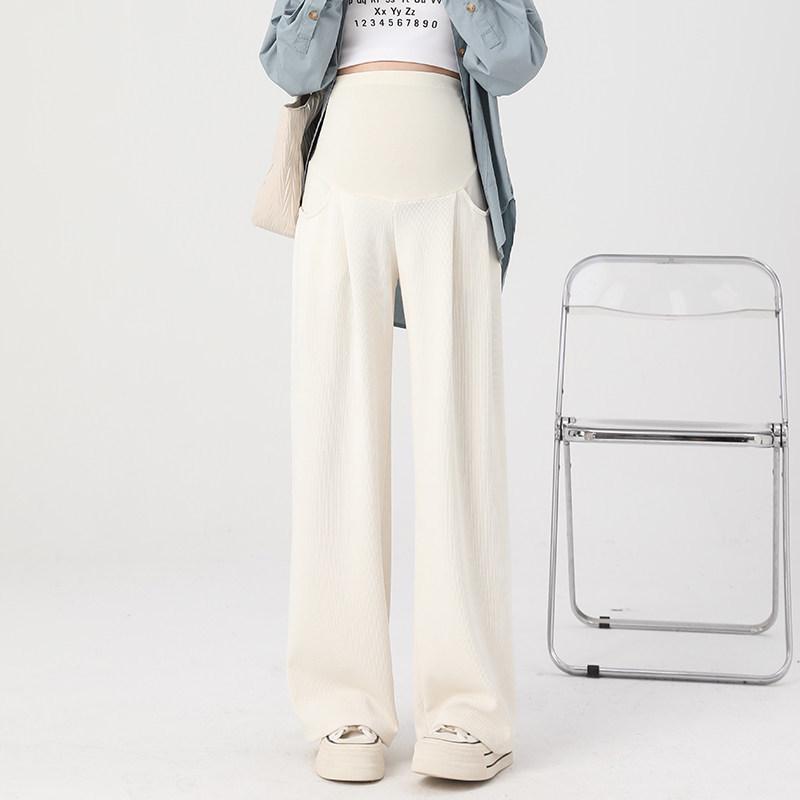 2026 New Style Maternity Wide-Leg Pants - Plus Size, Petite, Comfortable Spring/Summer Wear One Size (80-110 lbs)