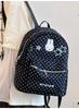 Schoolbag Korean polka dot rabbit star contrasting color backpack student large capacity class schoolbag cute high value backpack female