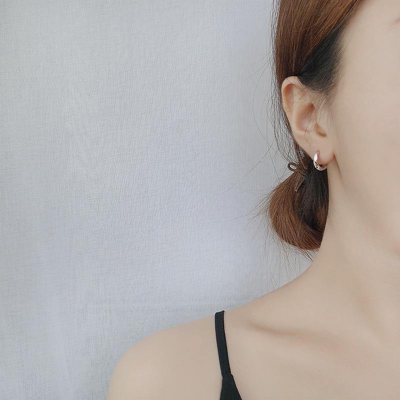 S925 Sterling Silver Irregular Stud Earrings for Women - European & American Style Simple Metal Design