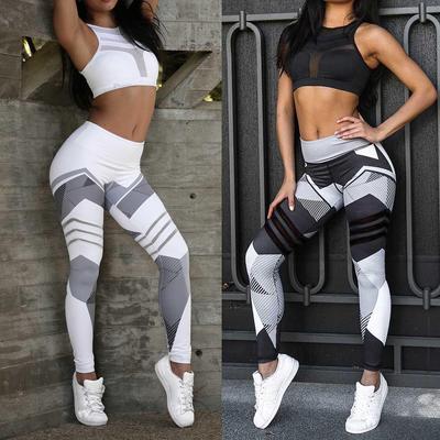 Floral Digital Print High-Waist Yoga Leggings