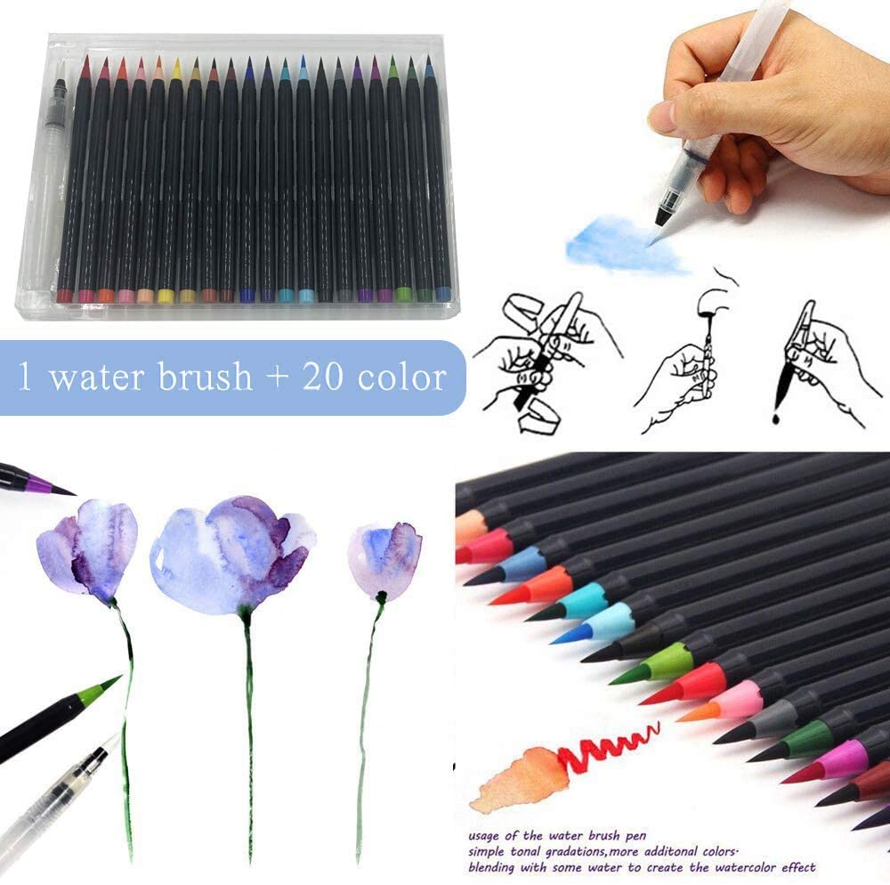 Buy Watercolor Brush Pen Set,Drawing Marker Brushes and Water Coloring