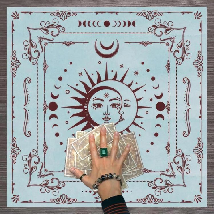 Tarot Card Tablecloth Altars Cloth Astrology Divinations NonSlip Mat Tapestry