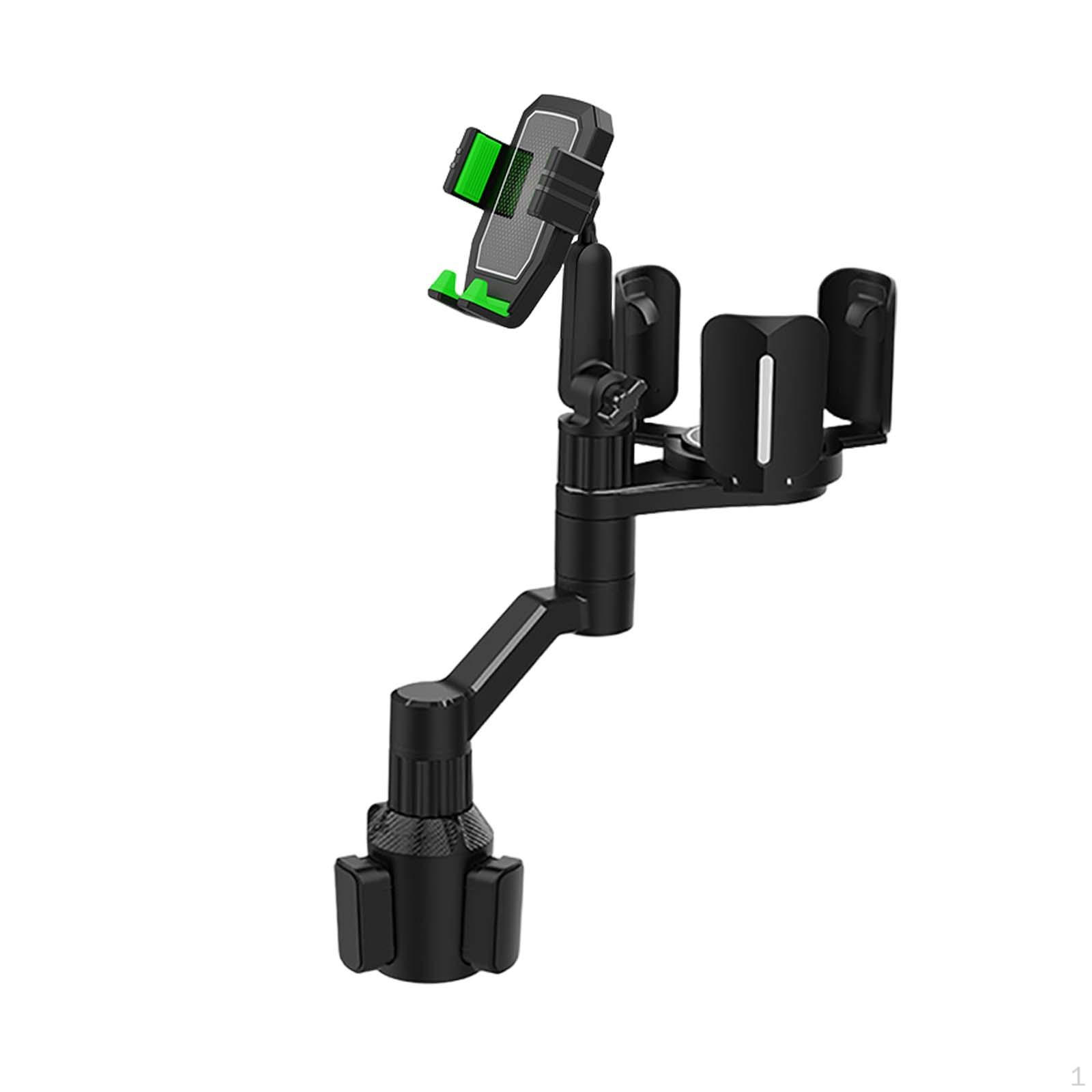 

Car Cup Holder Expander Adapter Organizer 360° Rotation Adjustable Base Accessories with Phone Green no Cup Holder