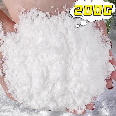 50/200g Umělý Falešný Sněhový Prášek Vánoční Párty Dekorace Prášek Suchého Sněhu DIY Řemesla Dekorace Vánočního Stromku Zimní Scéna Rekvizity