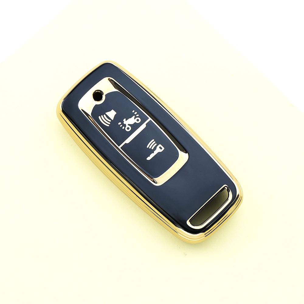 3 Tasten Goldrand TPU Schale Fob Motorrad Fernschlüssel Hülle Schutzhalter Für Honda PCX160 VISION SH350 PCX 160 Zubehör