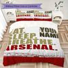 Custom Name Arsenal ARSENAL Bedding,Quilt Set Quilt Cover Pillowcase Home Birthday Gift(1 * Duvet Cover + 2 * Pillowcase, Without Core)_xia