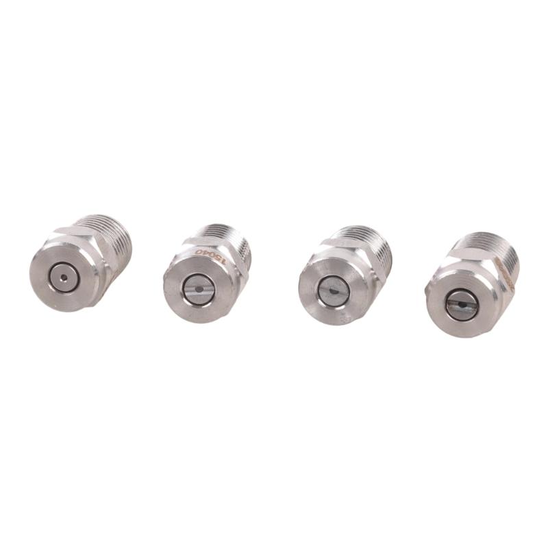 4Pcs Heavy Duty Steel Nozzles Head Tips for Industrial Cleaning Applications Providing Efficient Flow and Easy Connection