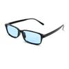 Garment Sunglasses for Men and UV Oval and Colored and Light Black x Blue Women, Protection, Square, Lenses, Lt.