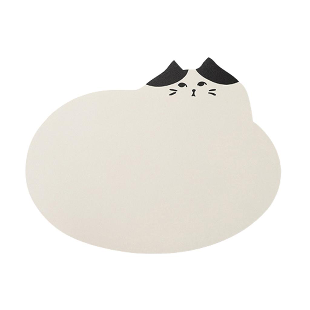 Niedliche Cartoon Katze Platzmatte Wasserdicht Hitzebeständig PU Leder Tischmatte