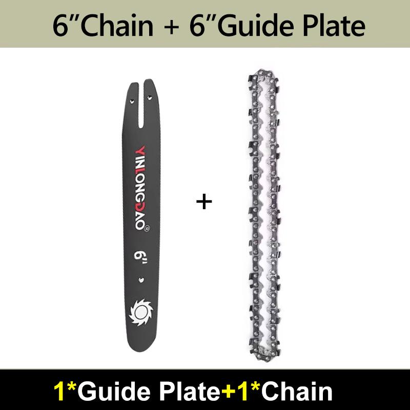 4 Inch Saw Blade Chainsaw Chains and Guide Bar Mini Steel Chains Electric Saw Blade Tool Saw Accessory Replacement Wood Cutting