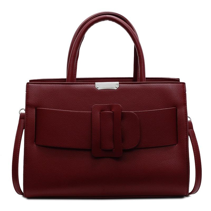 Wholesale retro simple style women's large capacity handbag bag business commuter style niche design messenger bag