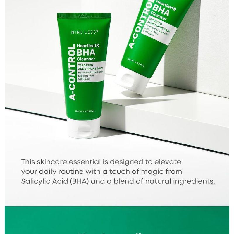 NINELESS - A-Control Heartleaf & BHA Cleanser Mini