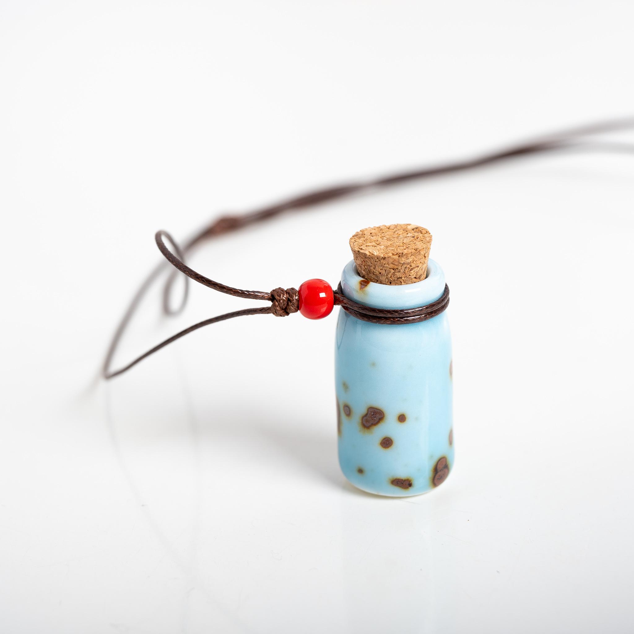 

Ceramic bottle Necklaces Pendants For Women Ladies Gift Necklace Retro Accessory Jewelry #Z600