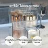 Transparent Acrylic Makeup Brush Holder, 2Tier Cosmetic Organizer with Dustproof Cover