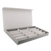 15 Fächer Sonnenbrillen Organizer Multifunktionale Schmuckschatulle Großer Raum Mehrfache Brillenetui Box für