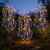 Solar Ground Inset Firework Led Landscape Light Waterproof Yard Decor For Garden