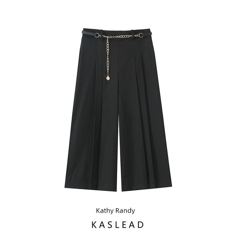 Kaslead New Arrival Women's Clothing Fashion Style Fashion with Chain Belt Long Casual Shorts 2143721