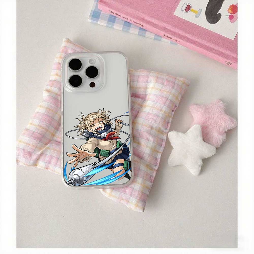H-Himiko T-Toga Phone Case For IPhone 17 16 15 12 11 Pro Max 14 Plus 13 Mini Clear Cover Soft Funda
