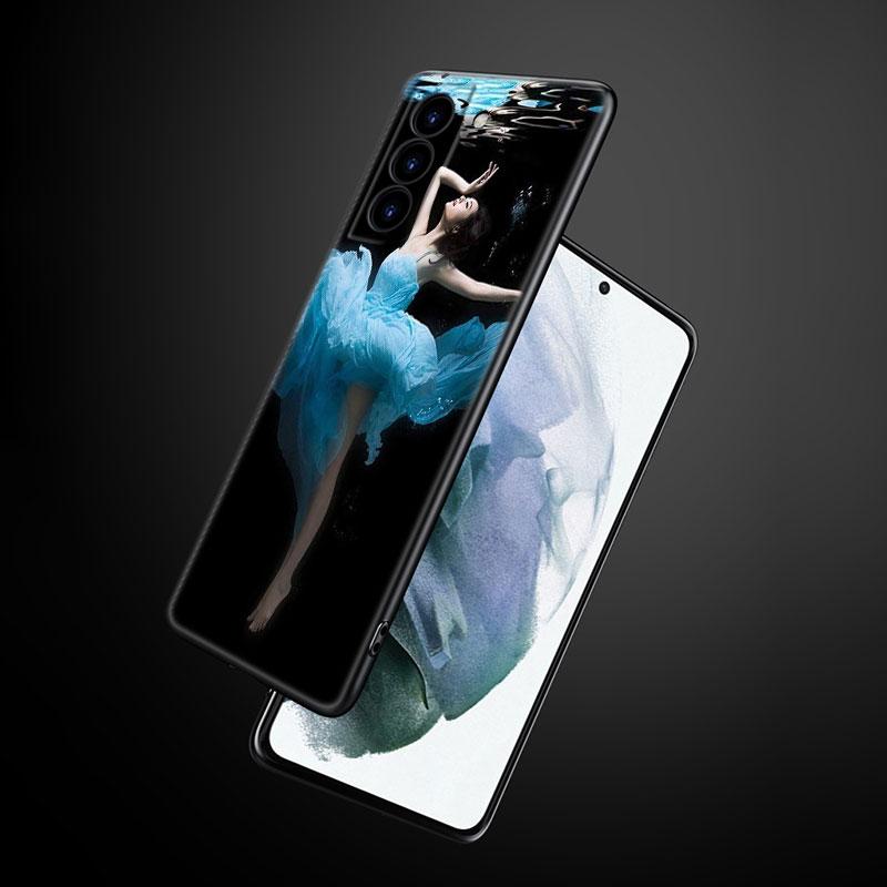 Ballet Dancer Phone Case For Samsung Galaxy S22 Pro S21 S20 Ultra FE S10 Lite 5G S10E S9 S8 Plus Soft TPU Black Cover