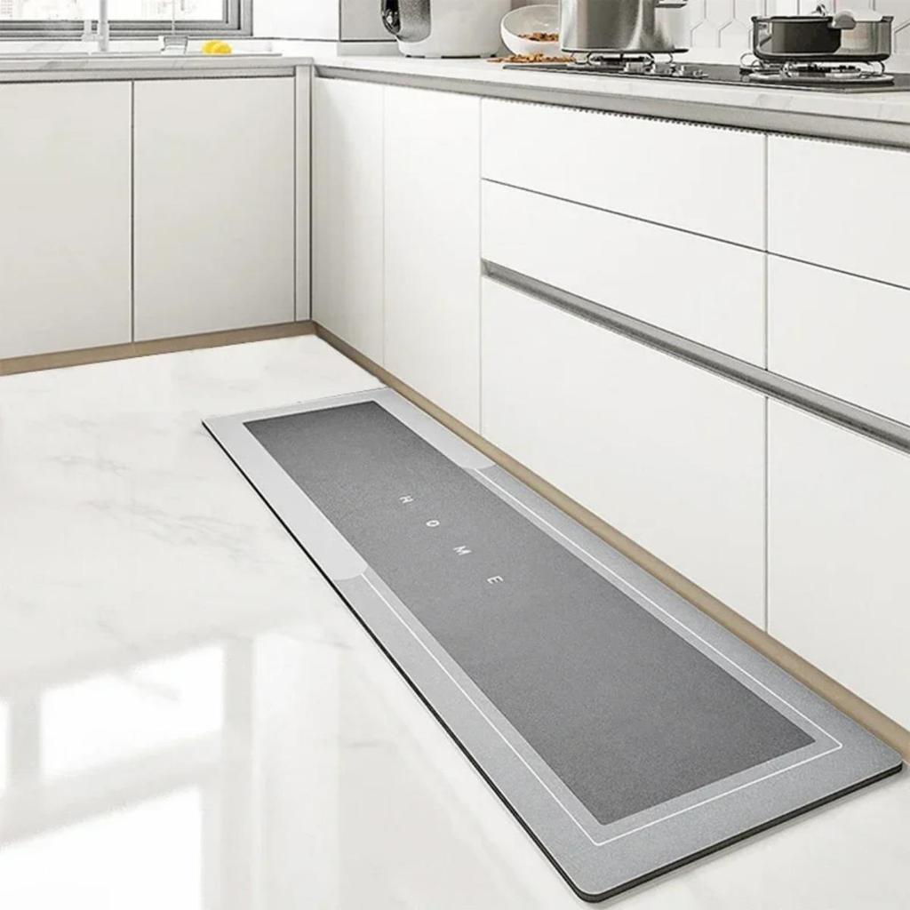 HOMZY Diatomite Mat Kitchen Rug Non-slip Kitchen Long Carpet Super Absorbent Floor Mats Entrance Doormat Carpets for Living Room