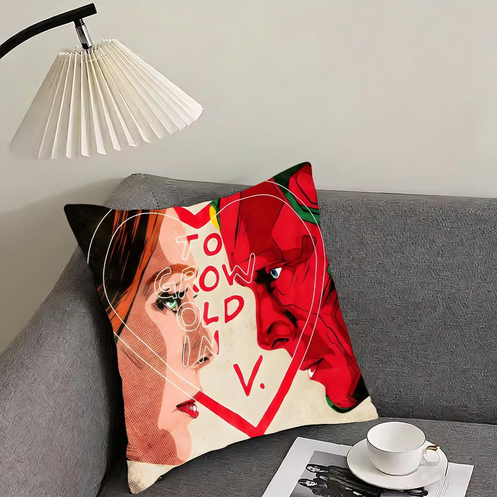 To Grow Old In Wandavision Cushion Cover Pillowcase Ultra Soft Skin Friendly Fabric Cloud Like Comfort & Concealed Zipper