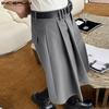 INCERUN Summer Men Pleating Shorts Solid Color Loose Pants