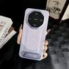 Applicable To Huawei Mate80promax Mobile Phone Case Mate70pro Plain Leather Mate80pro Bracket Mate80 Case