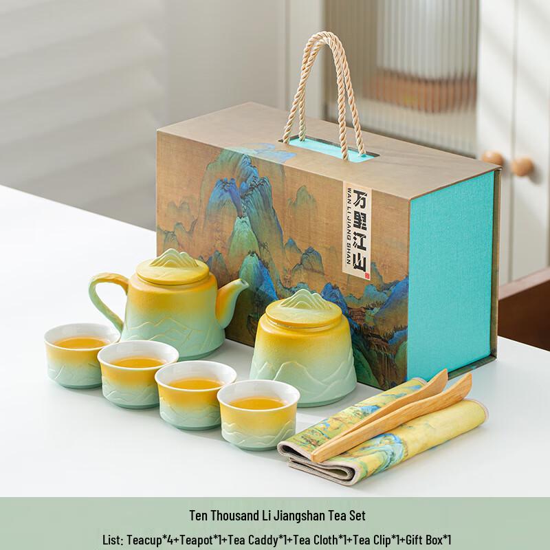 

ZISIZ Vast Mountains and Rivers Gradient Kung Fu Tea Set