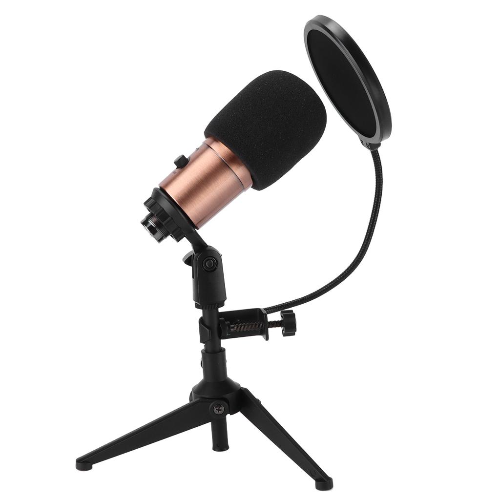 Condenser Microphone Kit with Tripod Stand USB Plug Recording Mic Live Broadcast Equipment