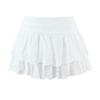 2026 French Style Women's Suit: Embroidered Bandeau Top + Low-Waist Lace-Up Skirt