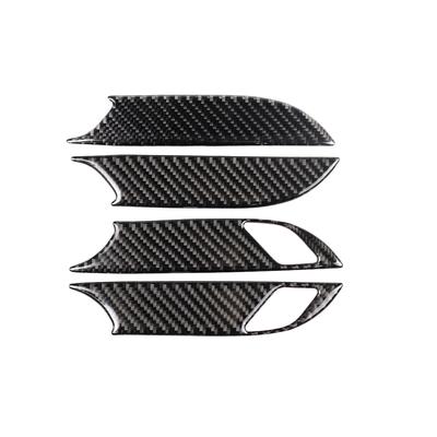 Car Stickers For Cadillac XT5 2016-2019 Carbon Fiber Car Door Handle Frame Trim Cover Car Styling Interior Accessories 4pcs