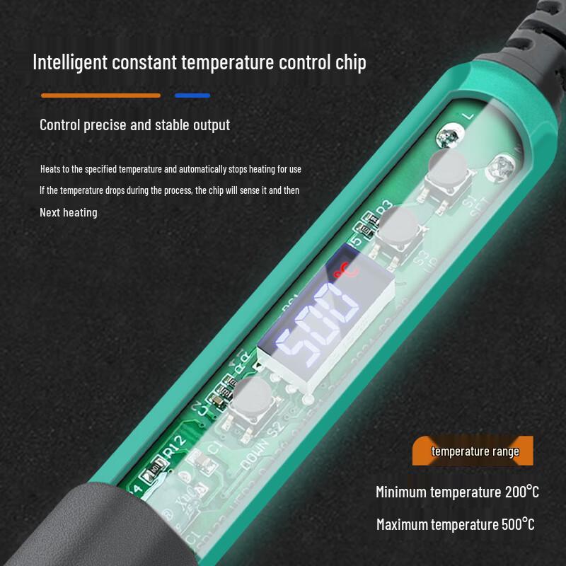 OJW Digital Display 200W Temperature-Controlled Soldering Iron