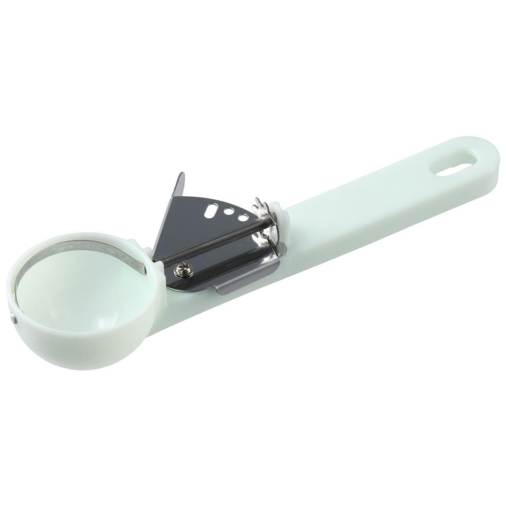 

Отскакивающая десертная ложка, белая пластиковая ложка для печенья, шариковая лопатка, ложка для мороженого, домашняя