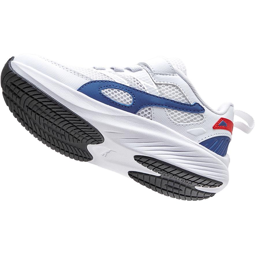 Puma Pounce Lite Om Ac+ Ps Comfortable Low-Top Running Shoes Kids Sneakers White Blue 404326-02