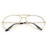 Unisex Retro Big Round Metal Frame Clear Lens Glasses Eyeglasses Spectacles