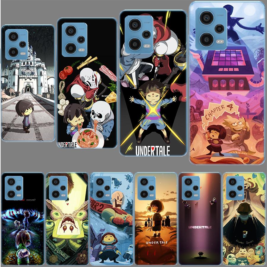 Chapter art Undertale Phone Case For Redmi Note 13 12 14 15 Pro Plus 13R 11 11T 11E 11S 10 Pro 10S 9 9S Cover Cell Clear TPU Cap