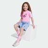 adidas Girls' Minecraft Trefoil Sports Short Sleeve Set