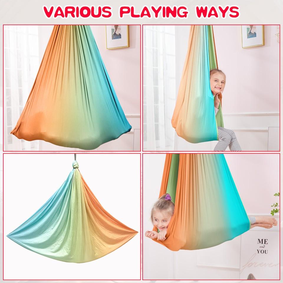 Children's Therapy Swing Hammock Rotating Swing Autism Therapy Swing