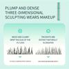 Diamant-dichte und lange Mascara, wasserfest und langanhaltend, nicht leicht verschmierbar, vergrößert die Augen, tiefes und charmantes Augen-Make-up