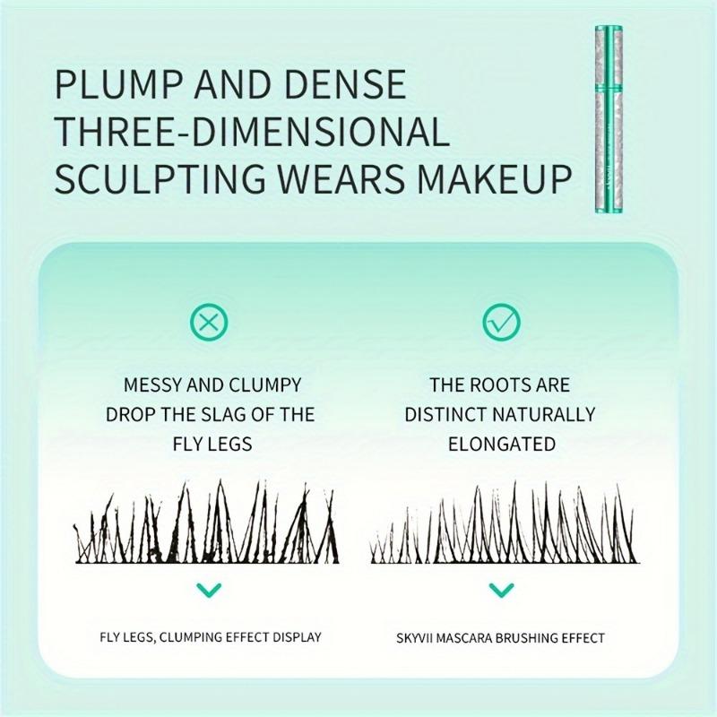 Diamant-dichte und lange Mascara, wasserfest und langanhaltend, nicht leicht verschmierbar, vergrößert die Augen, tiefes und charmantes Augen-Make-up