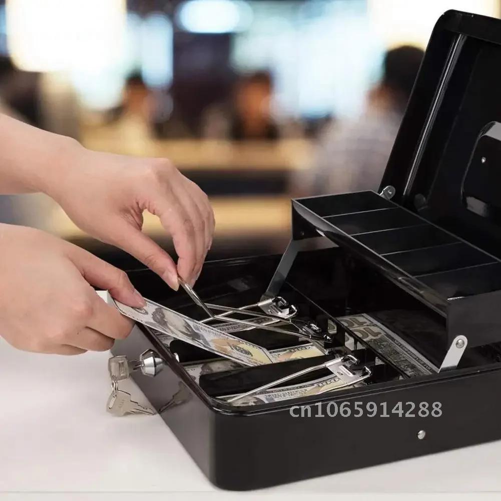 Bank Money Box Storage Gadgets for Home Insurance Metal Store Box, Money Security, Box Money Convenience