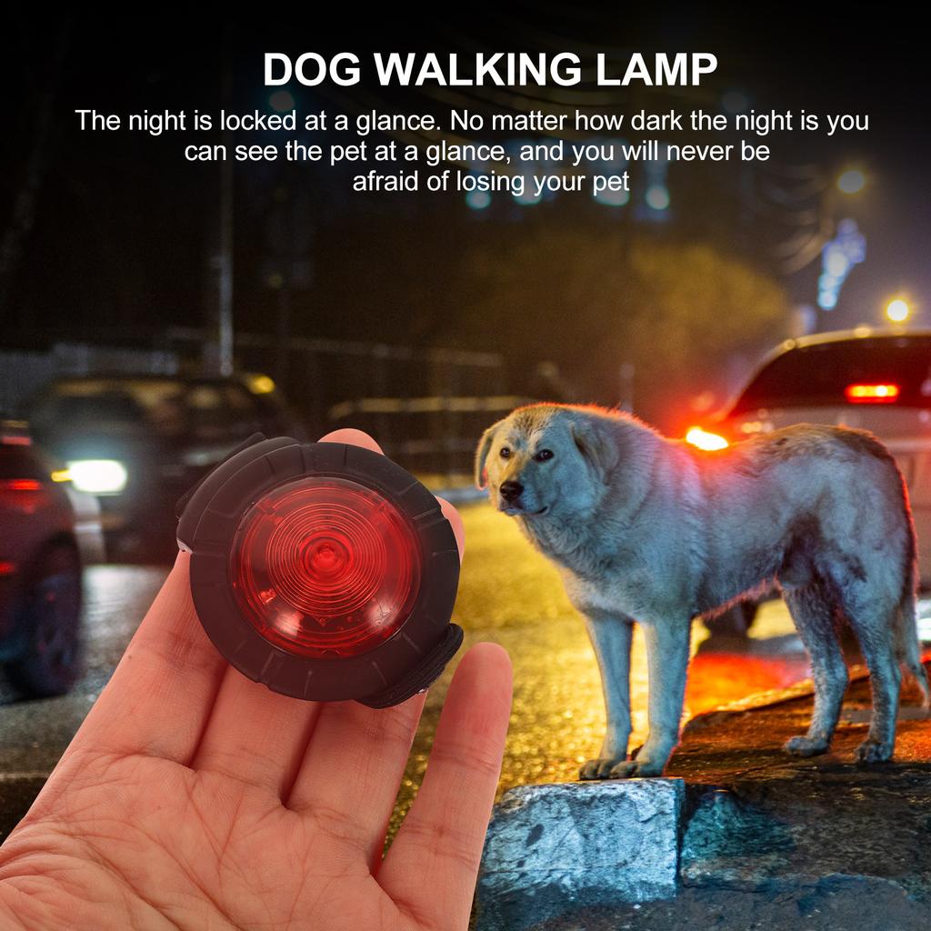 Pet Dog Light for Night Walking Waterproof Collar Lamp Lightweight Portable Safety for Dogs Anti-Lost Night Vision