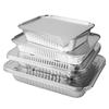 Hochleistungsfähige rechteckige Aluminiumfolienschale für BBQ, Takeaway, Backen, Einweg-Gewerbenutzung