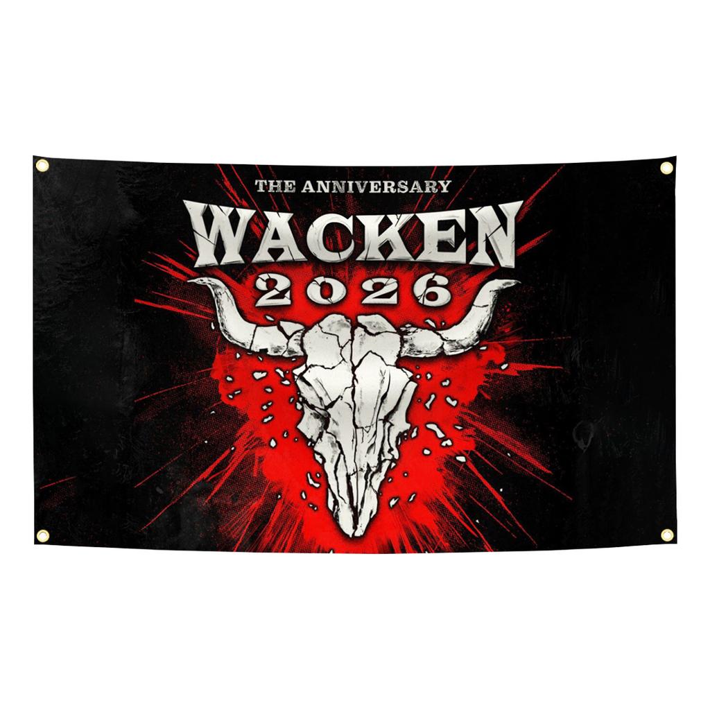 90X150Cm W-Wackens Woa Open Air 1990 Bandiera Arazzo Poliestere Stampa Digitale Stendardo Per Parete Garage Arte Decorazione Esterna