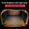 For New Tesla Model3 Highland 2024 Car LED Light Strip Flexible Rear Trunk Waterproof Neon Lights Accessories for Tesla Model 3+