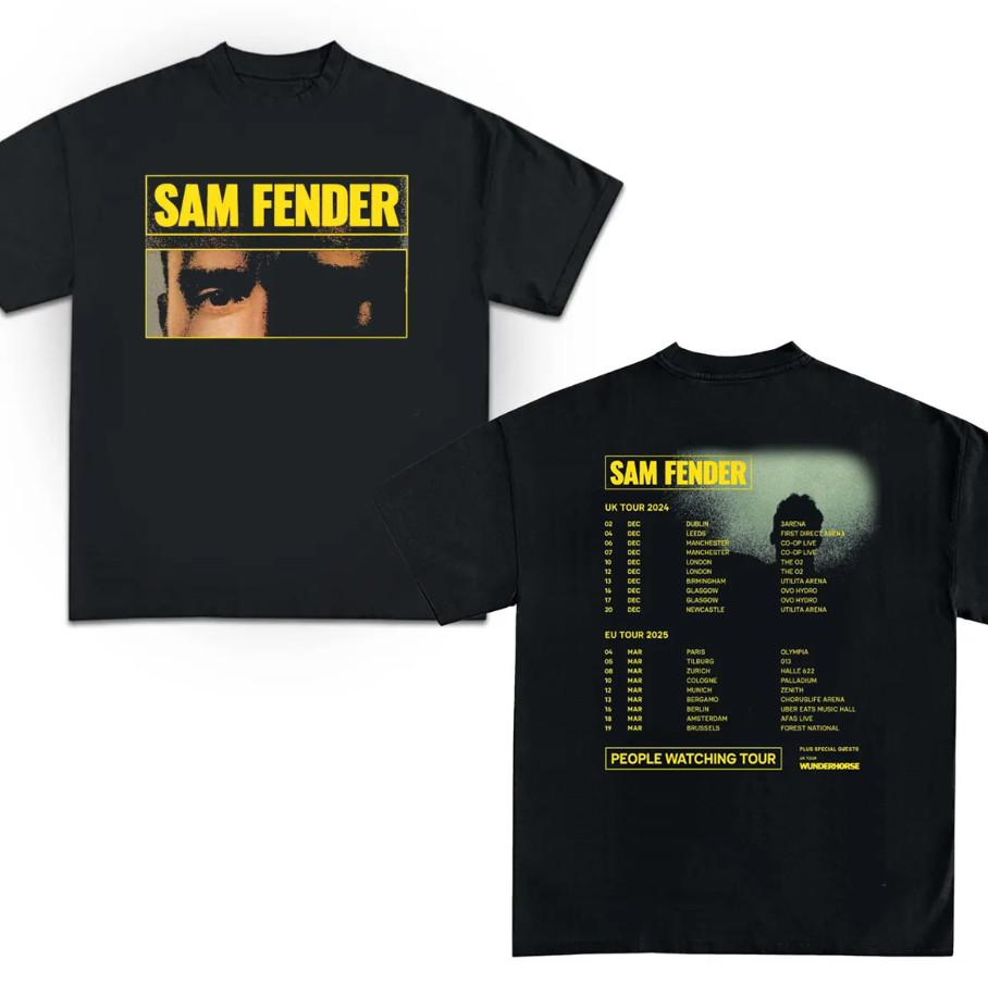 Sam Fender People Watching Concert Shirt Adult Cotton Tee BT463 Unisex T-Shirt M