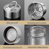 Portable Double-Wall Borosilicate Glass Tea Bottle with 316 SS Infuser