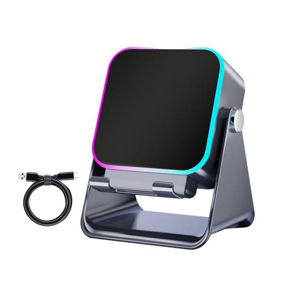 Yousheng 5-in-1 Auto-Sensing Bluetooth-compatible Speaker with Adjustable Phone Holder High-fidelity Stereo Speaker for IPhone Ambient Light Speaker