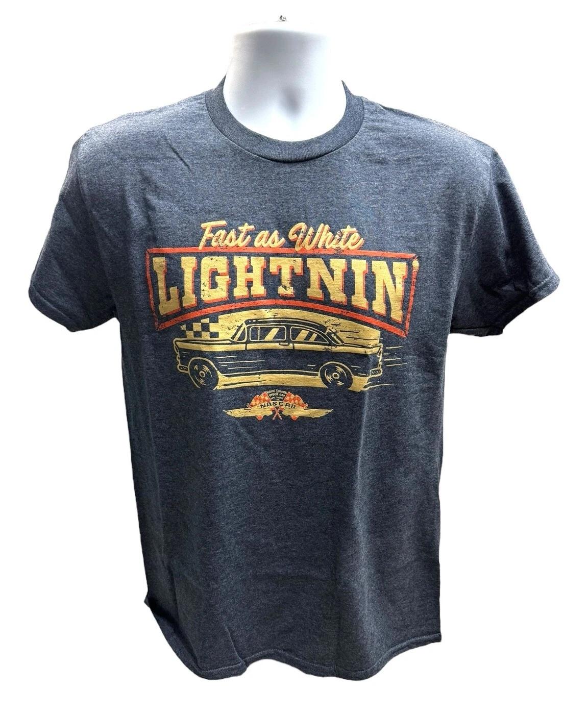 

Nascar Fast As White Lightnin Dark Heather Blue T-Shirt L